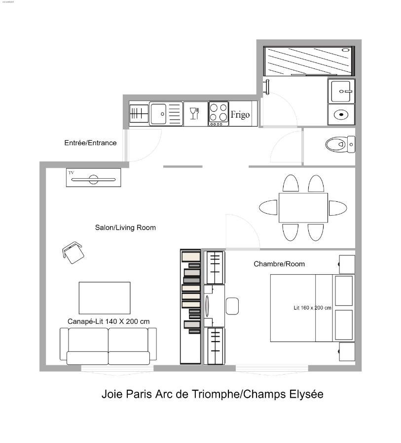 Joie Paris Arc De Triomphe - Champs Elysee ภายนอก รูปภาพ